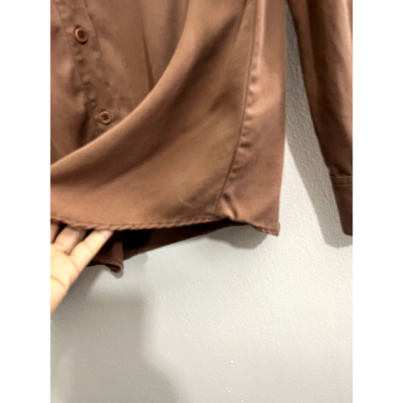 Reformation Brown Button Down Shirt - Picture 6 of 15